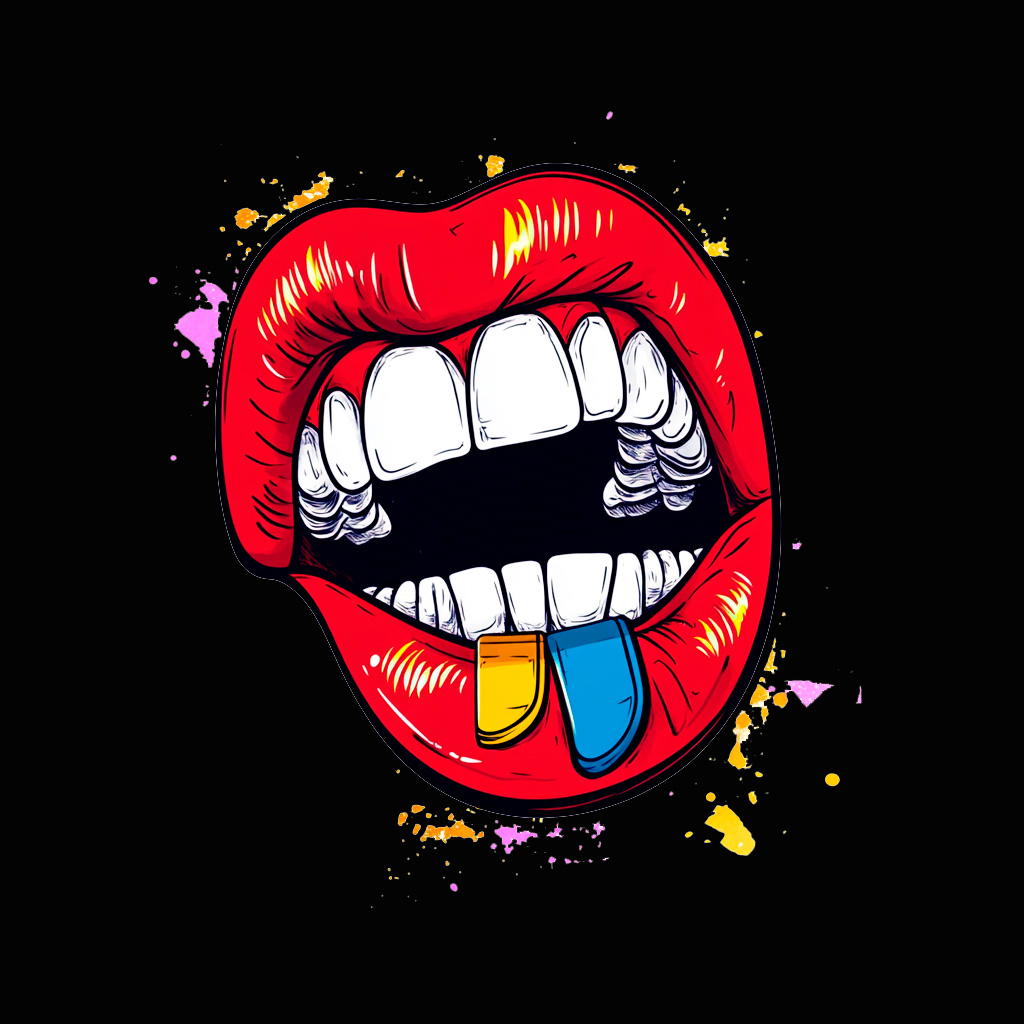 Label image background