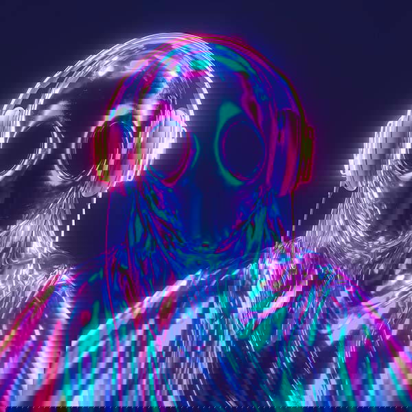 Label image background