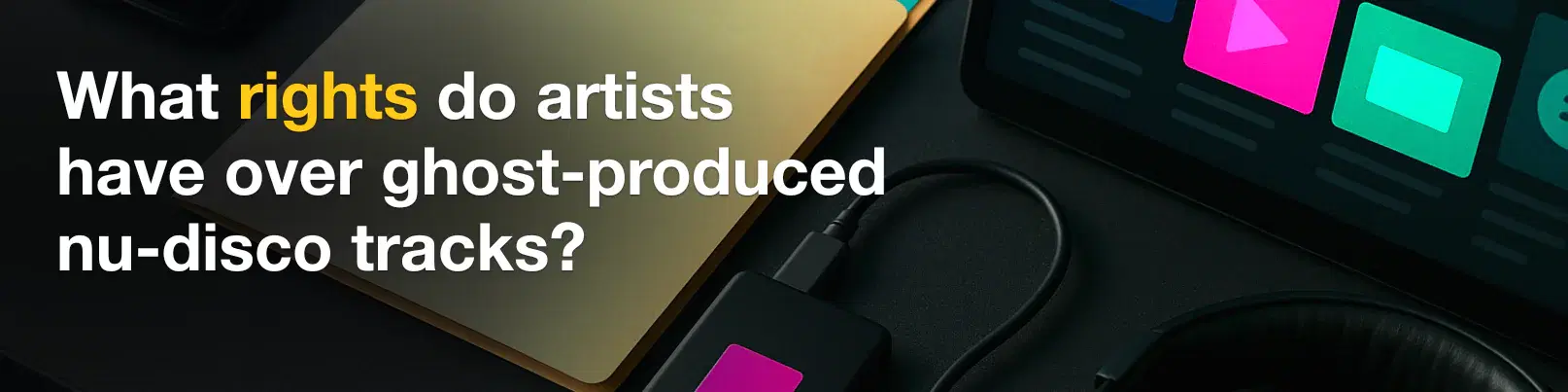 House of Tracks blog banner for What rights do artists have over ghost-produced nu-disco tracks?