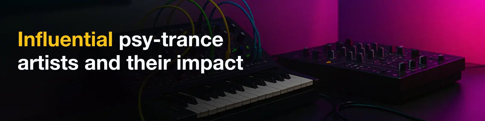 House of Tracks blog banner for Influential psy-trance artists and their impact.