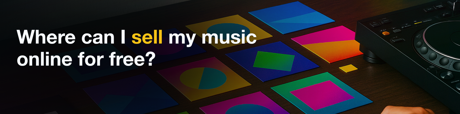 House of Tracks blog banner for Where can I sell my music online for free?