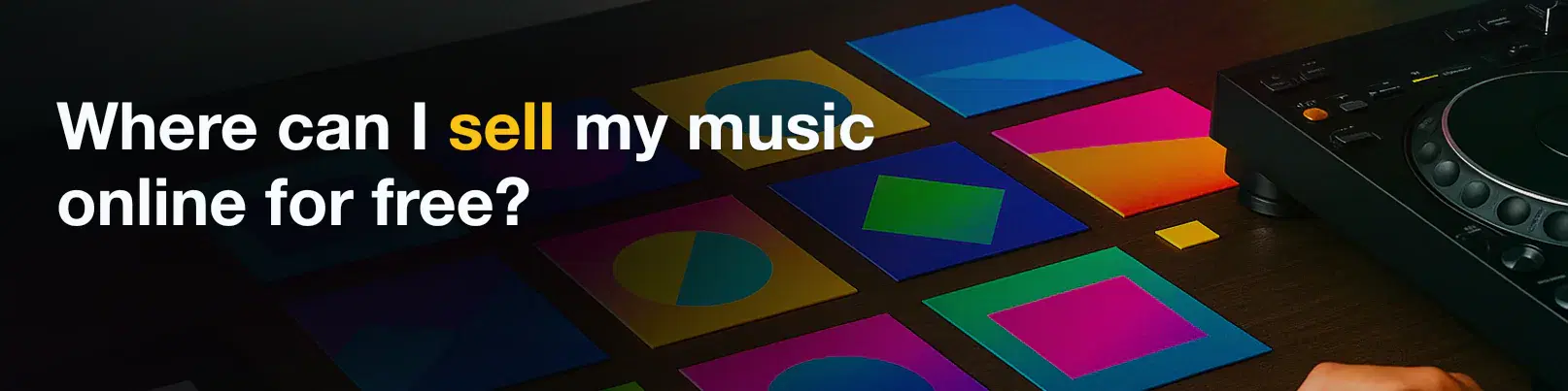 House of Tracks blog banner for Where can I sell my music online for free?