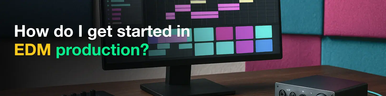 House of Tracks blog banner for How do I get started in EDM production?