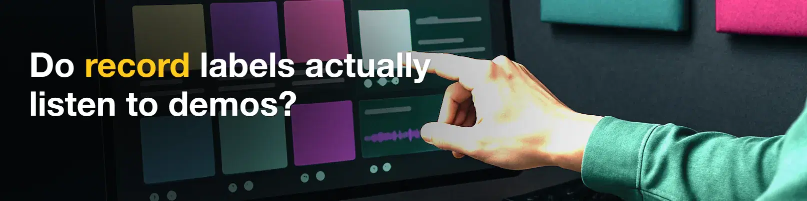 House of Tracks blog banner for Do record labels actually listen to demos?