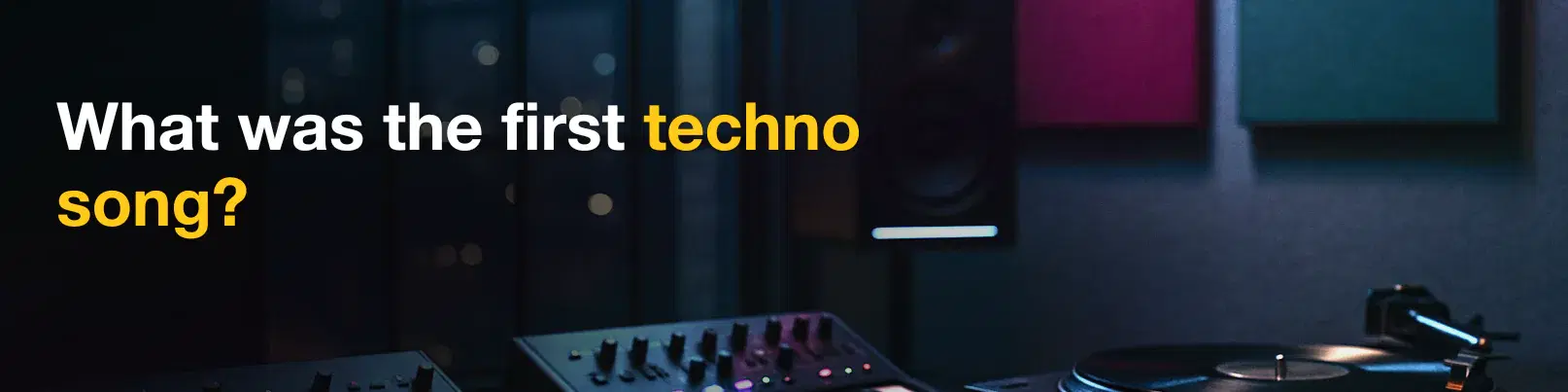 House of Tracks blog banner for What was the first techno song?