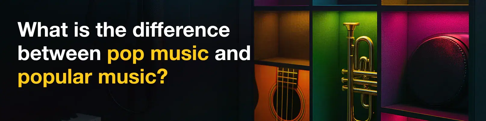 House of Tracks blog banner for What is the difference between pop music and popular music?