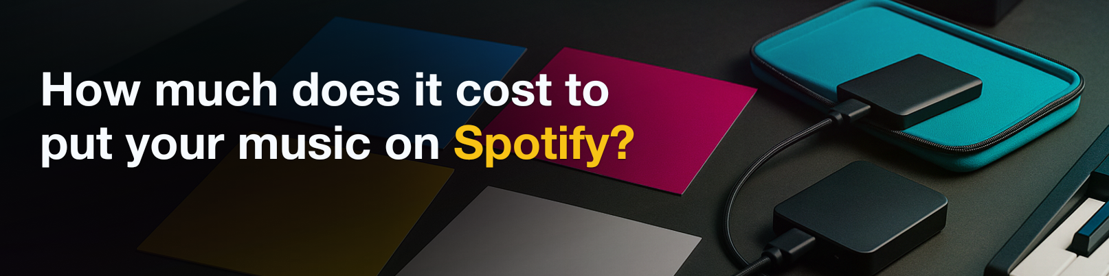 House of Tracks blog banner for How much does it cost to put your music on Spotify?