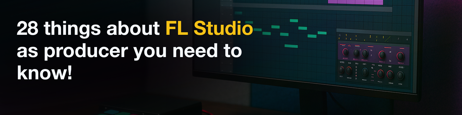 House of Tracks blog banner for 28 things about FL Studio as producer you need to know!