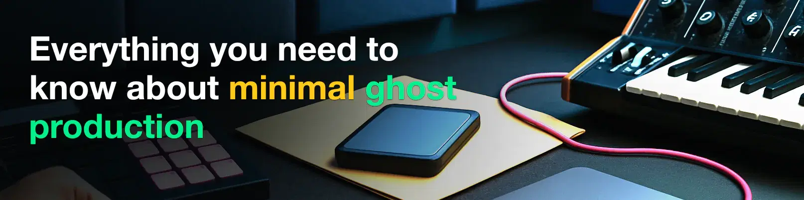 House of Tracks blog banner for Everything you need to know about minimal ghost production.